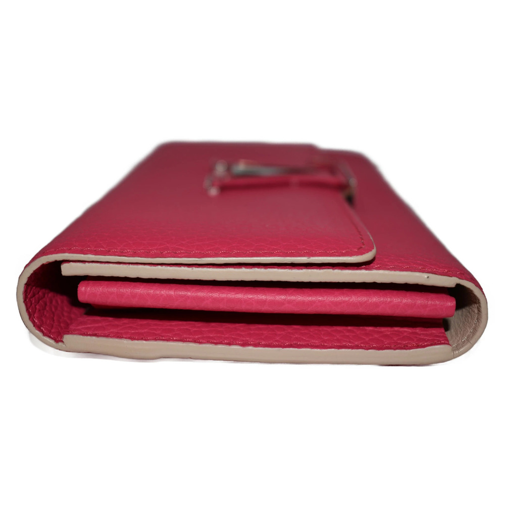 LOUIS VUITTONPortefeuille Capucines Pink Leather Long Wallet LV - Picture 3 of 10